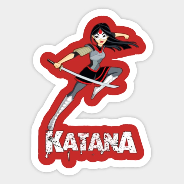 Katana (DC Superhero Girls) Sticker by DaisyTheQuake